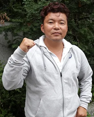 황영조 감독 금메달 경기 사진